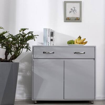 Gray 2-Door Accent Cabinet G8376