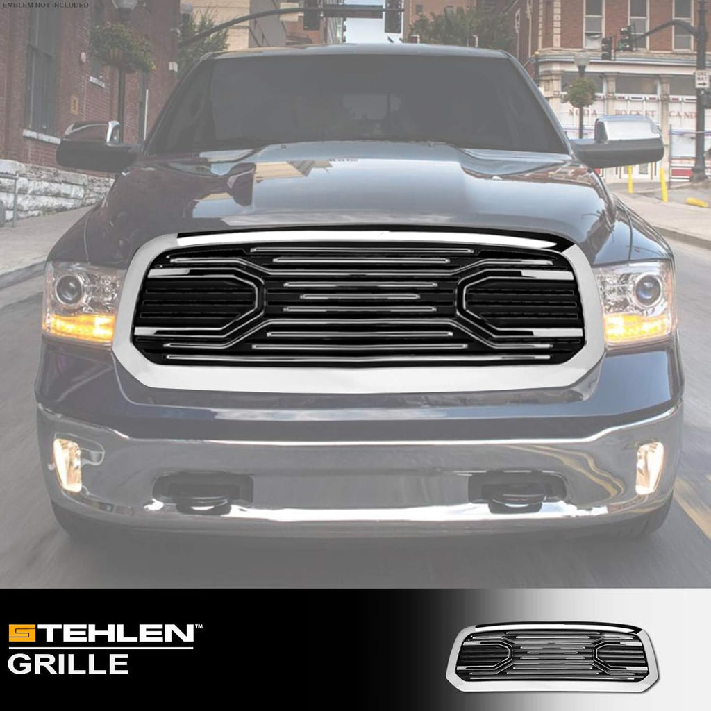 Chrome Front Hood Bumper Grille For Ram 1500 2013-2018 / Classic 2019-2022 L187441