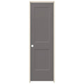 24 in. x 80 in. Weathered Stone Right-Hand Smooth Solid Core Molded Composite MDF Single Prehung Interior Door R20784