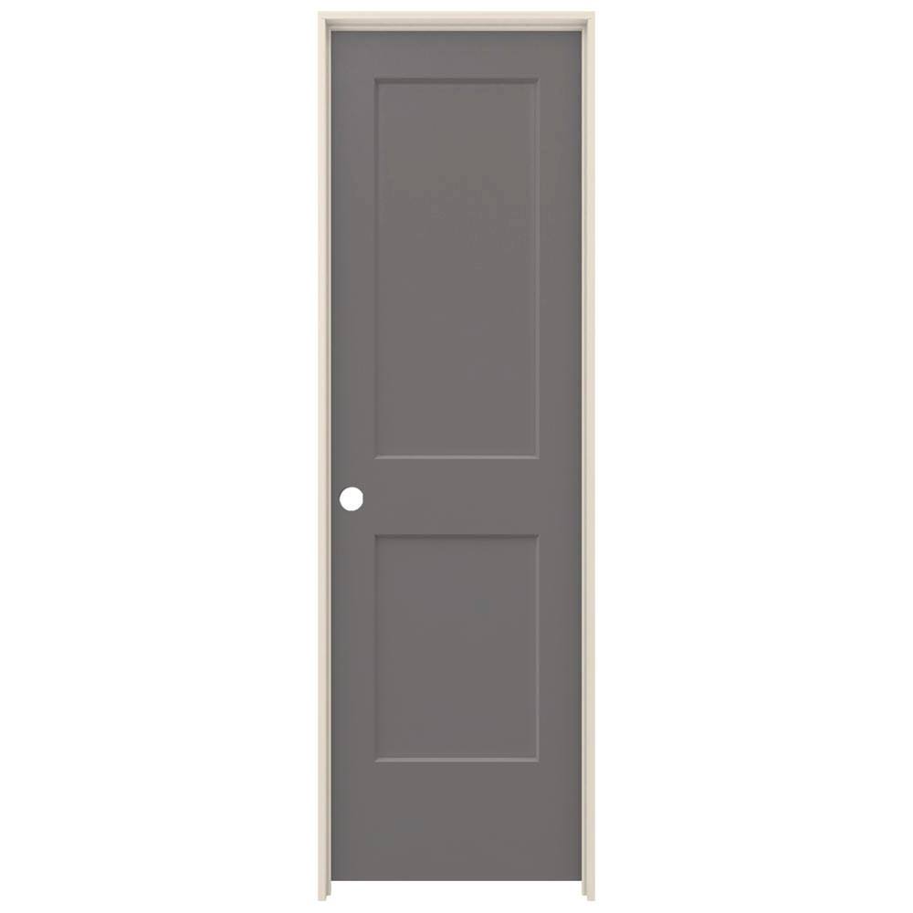 24 in. x 80 in. Weathered Stone Right-Hand Smooth Solid Core Molded Composite MDF Single Prehung Interior Door R20784