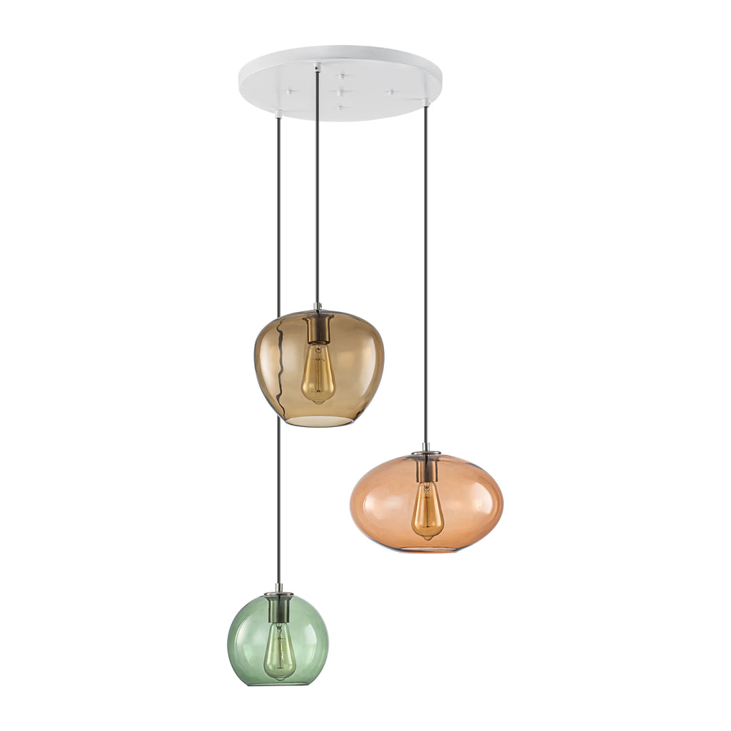 3-Light Vintage Contemporary Pendant C1367