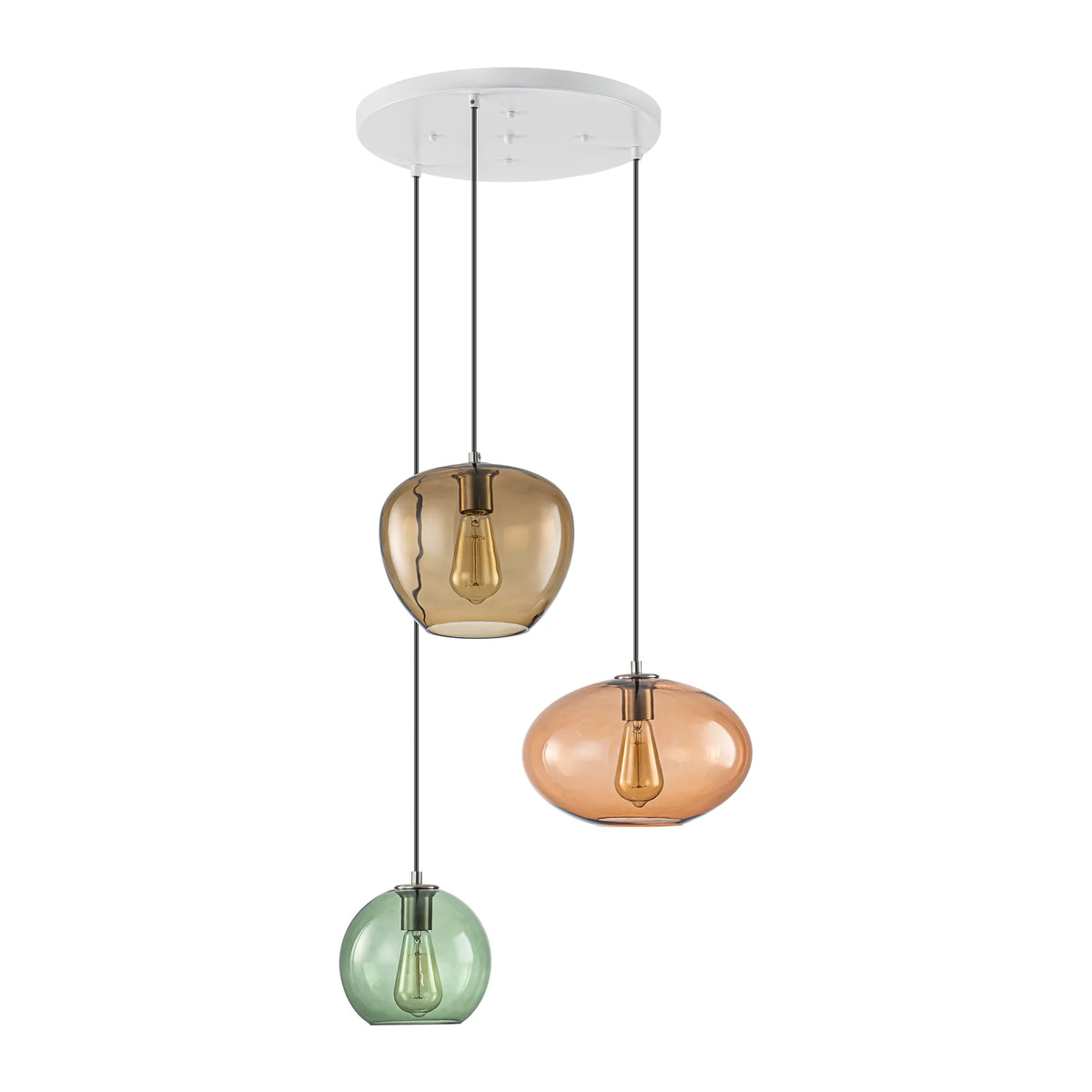 3-Light Vintage Contemporary Pendant C1367