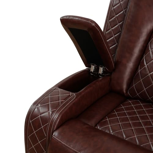 Brown Leather 3-Piece Recliner Sofa Set L68037