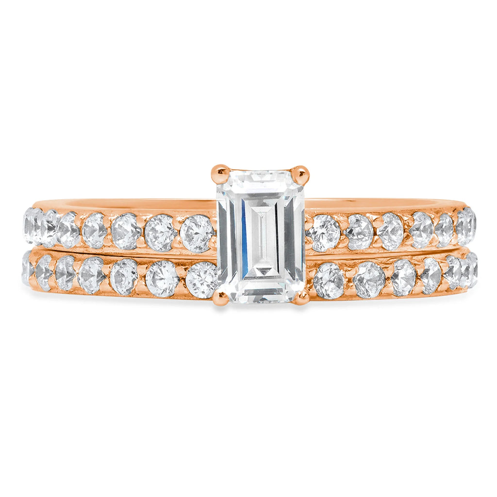 18K Rose Gold Engagement Ring with Natural Diamond N67472