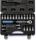 1/4-inch Drive Click Torque Wrench Set, Dual-Direction Adjustable, 90-Tooth, Pack of 2 D94778