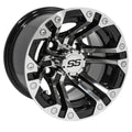 Gloss Black Golf Cart Wheel T2479