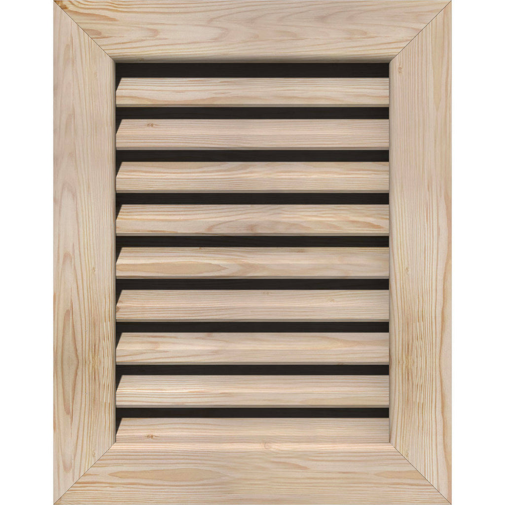 24-in W x 26-in H Vertical Gable Vent Unfinished Smooth Pine F35147