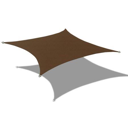 HDPE Rectangle Dark Brown Sun Shade Sail Canopy B264753