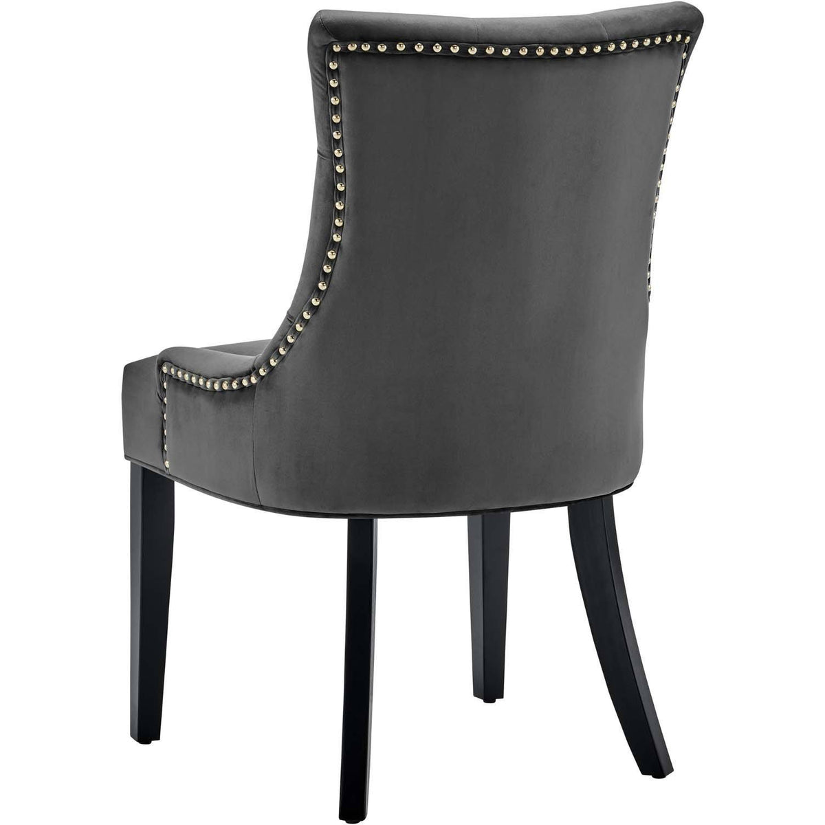 White Tufted Performance Velvet Dining Side Chairs Set of 2 T528