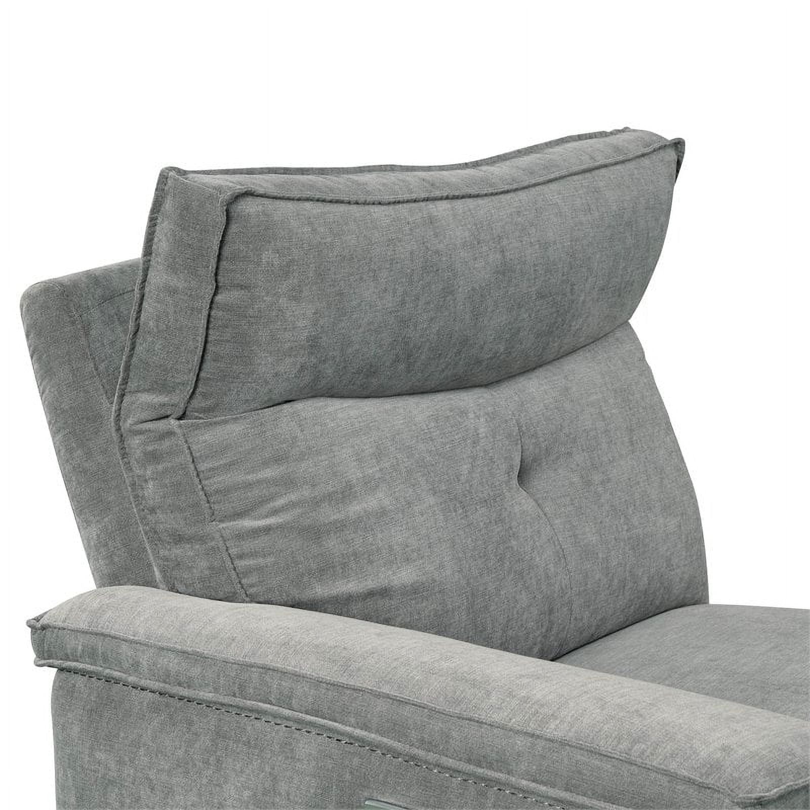 3-Piece Wood & Fabric Sofa in Dark Gray K7809