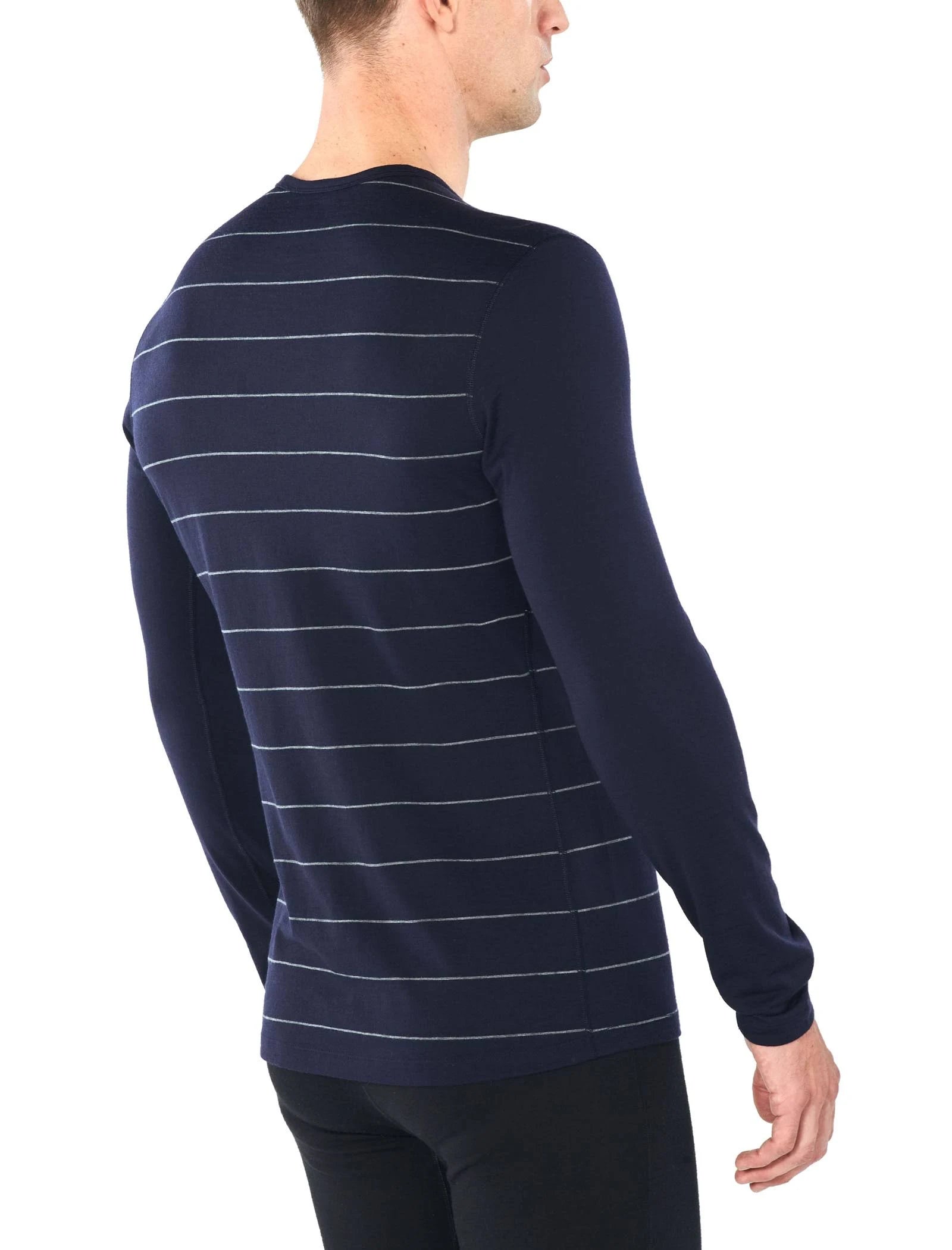Midnight Navy Men's 200 Oasis LS Crewe V252402