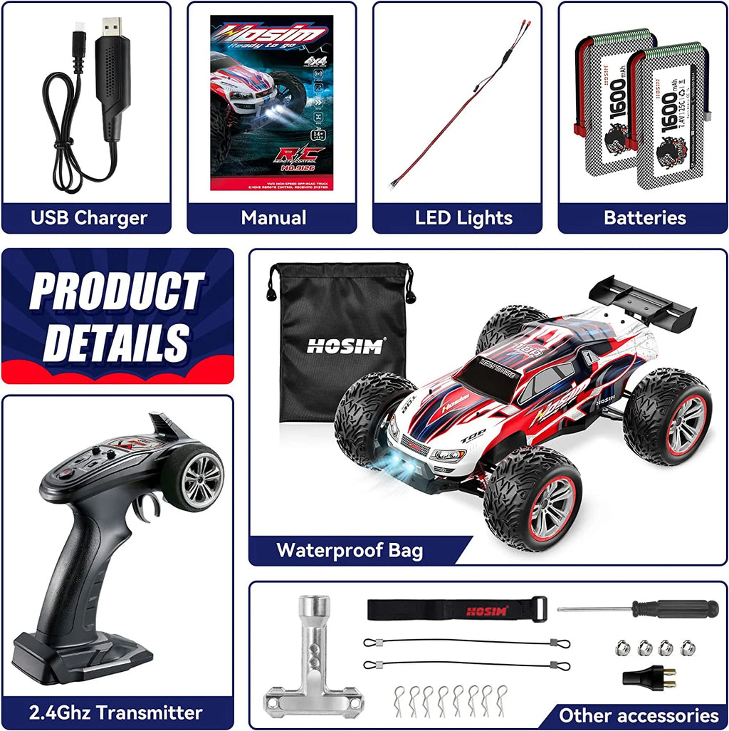 1:12 RC Monster Truck Buggy Toy Q296