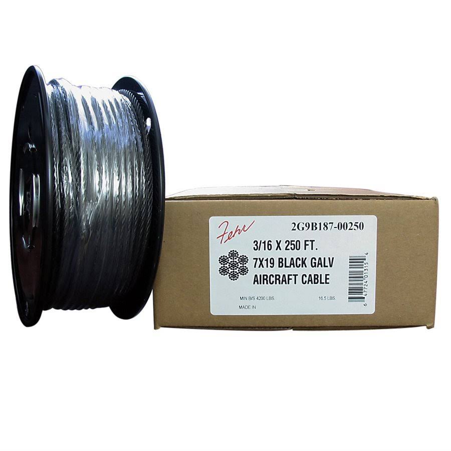 Black Aircraft Cable O712