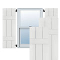 Primed Western Red Cedar Board and Batten Shutters Pair V251851