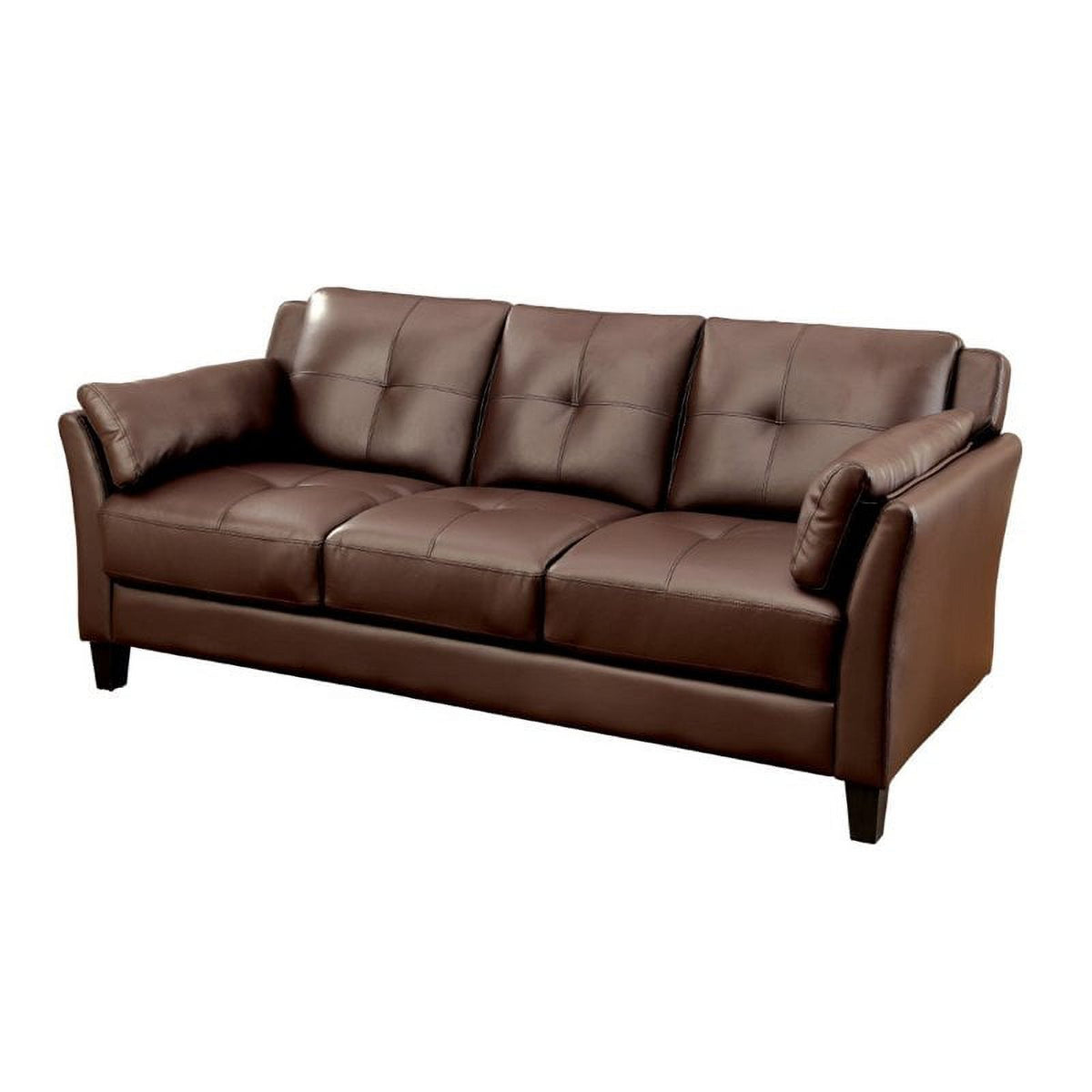 Brown Faux Leather 2-Piece Sofa Set A803075