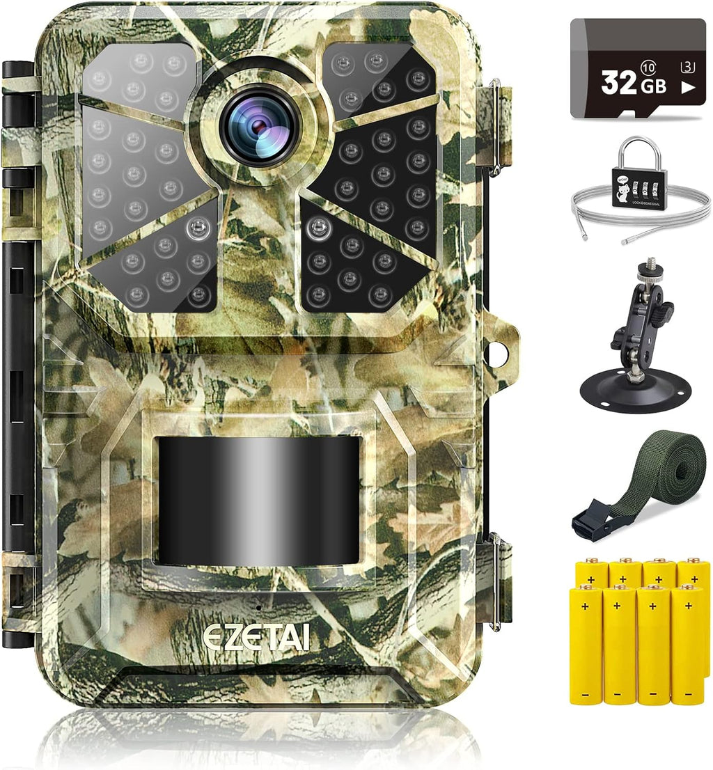 20MP Wireless Trail Camera with 940nm No Glow Night Vision Motion Activated IP66 Waterproof Hunting Camera N734323