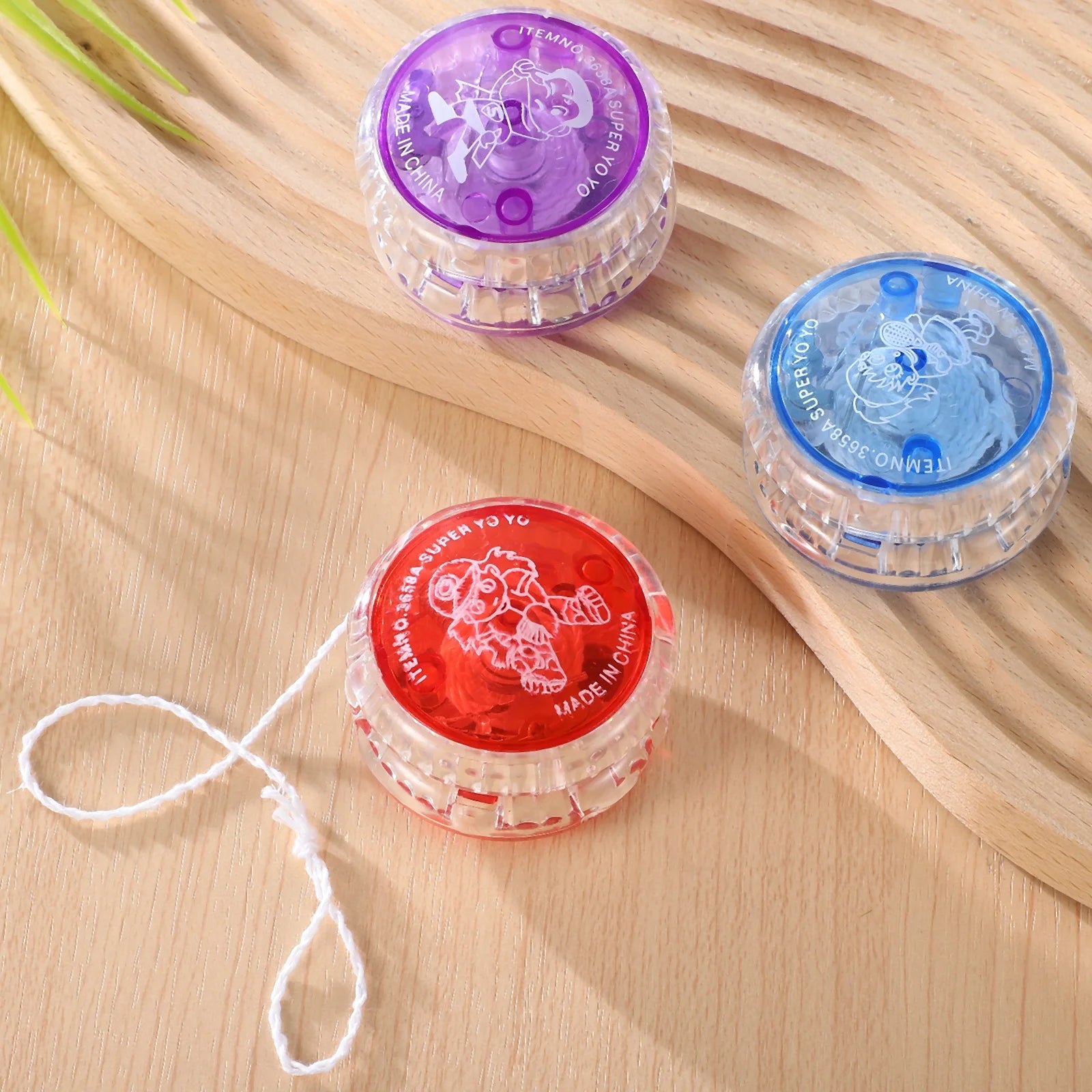 3 Pcs Light Up Flashing Yo-yo Balls Party Favors M3964