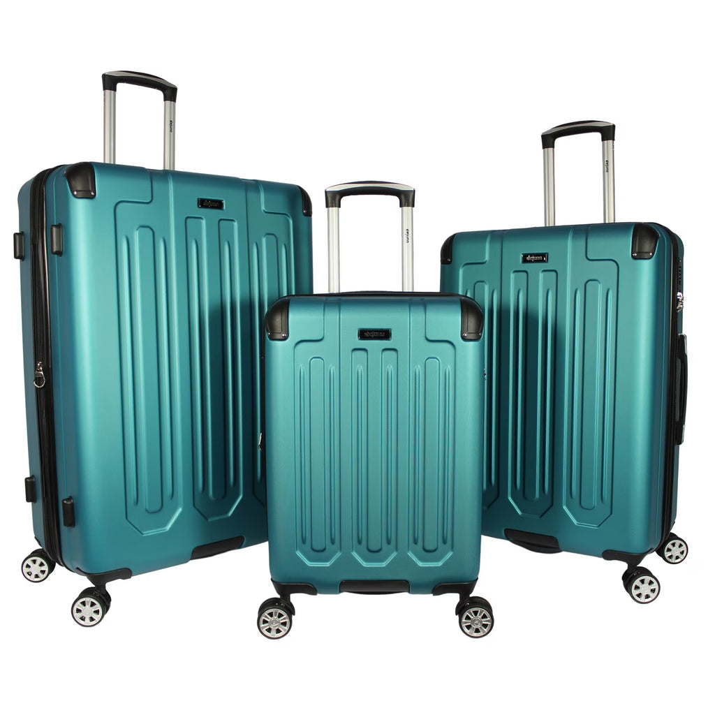 3-Piece Hardside Spinner Luggage Set With TSA Lock - Turquoise H68115
