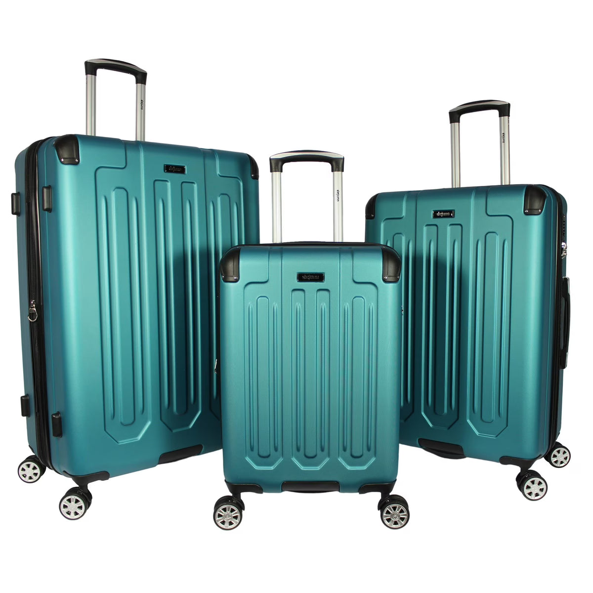 3-Piece Hardside Spinner Luggage Set With TSA Lock - Turquoise H68115