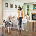 Convertible Walk-Thru Pet Gate and Play Yard O184389