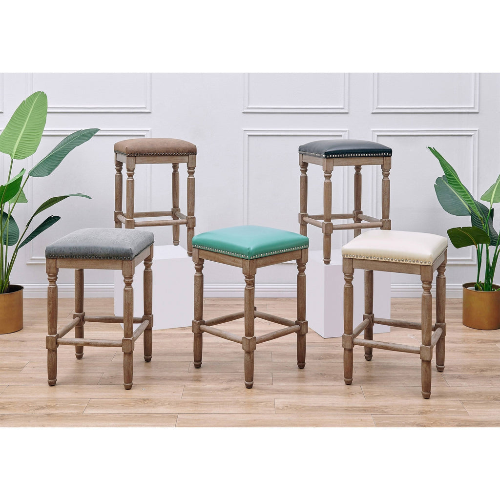 Bonded Leather Counter Stool Y400