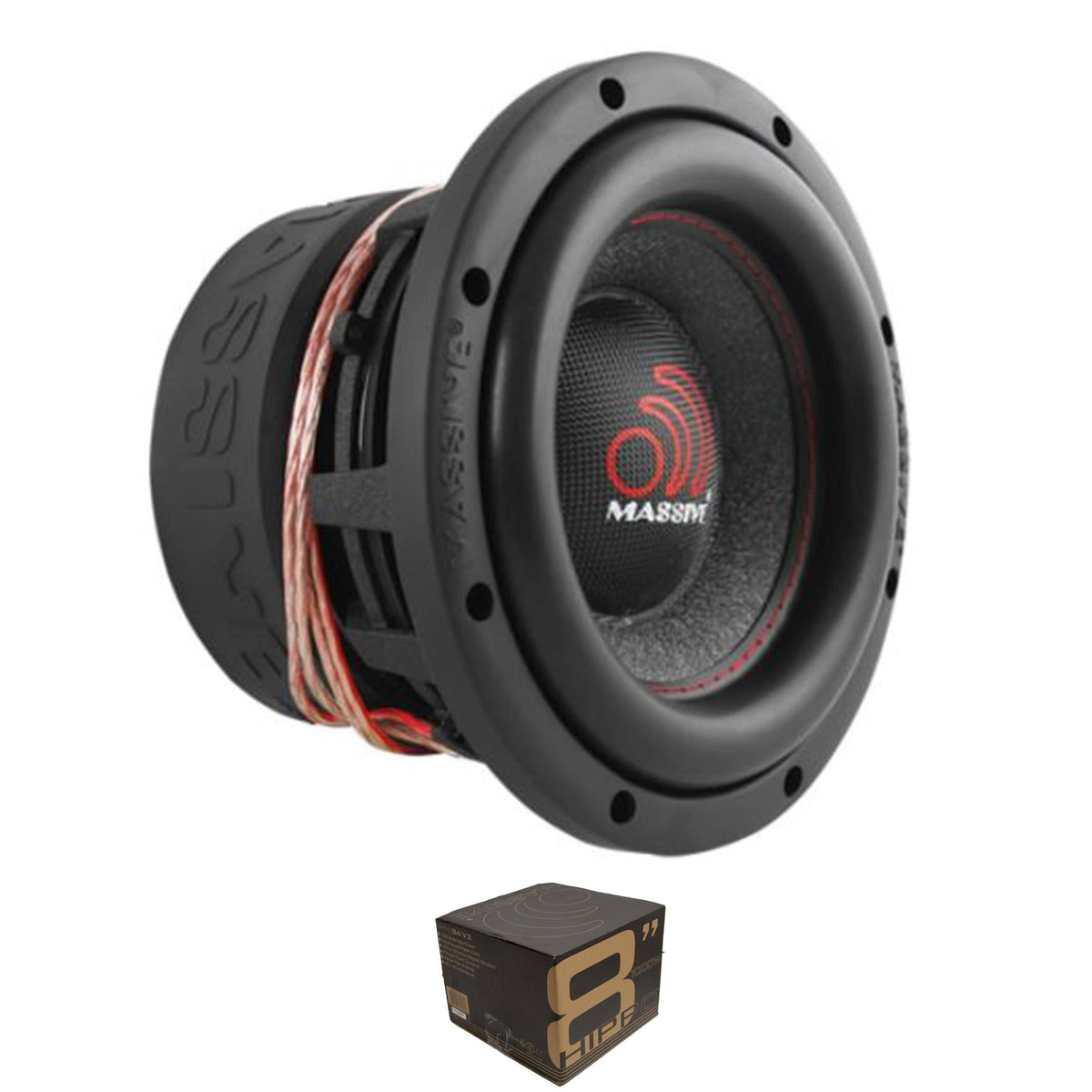 8x22 inch 500 Watts RMS Dual 4 Ohm Car Audio Subwoofer K9960