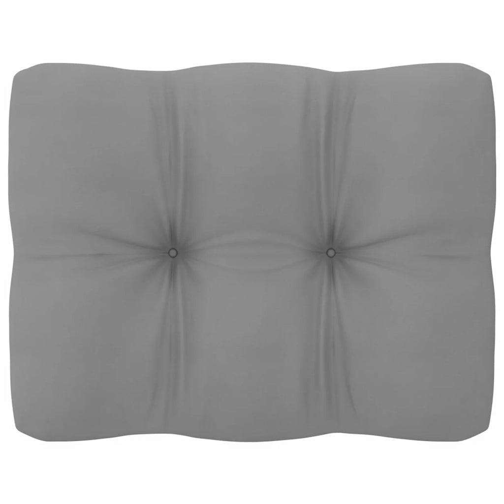9 Piece Patio Lounge Set with Gray Cushion Pinewood Sectional Outdoor Furniture Set A30570