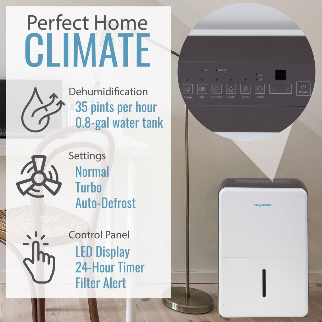35 Pint Dehumidifier with Electronic Controls A640817