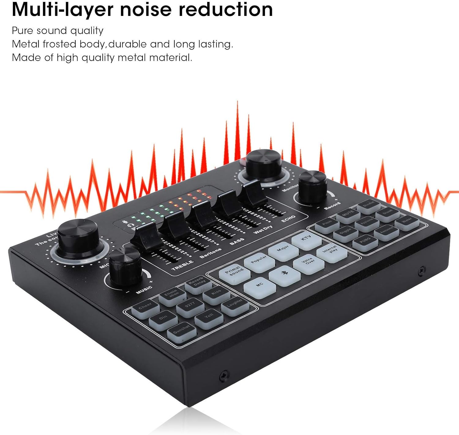 Bluetooth Sound Card Audio Mixer with Voice Change X8405