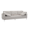 Light Grey Textured Velvet Lounge Sofa Z962215
