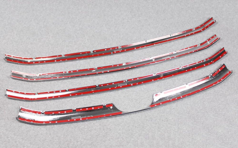 Chrome Front Grill Grille Cover Trim For Toyota Highlander 2014 2015 2016 -4PCS G297