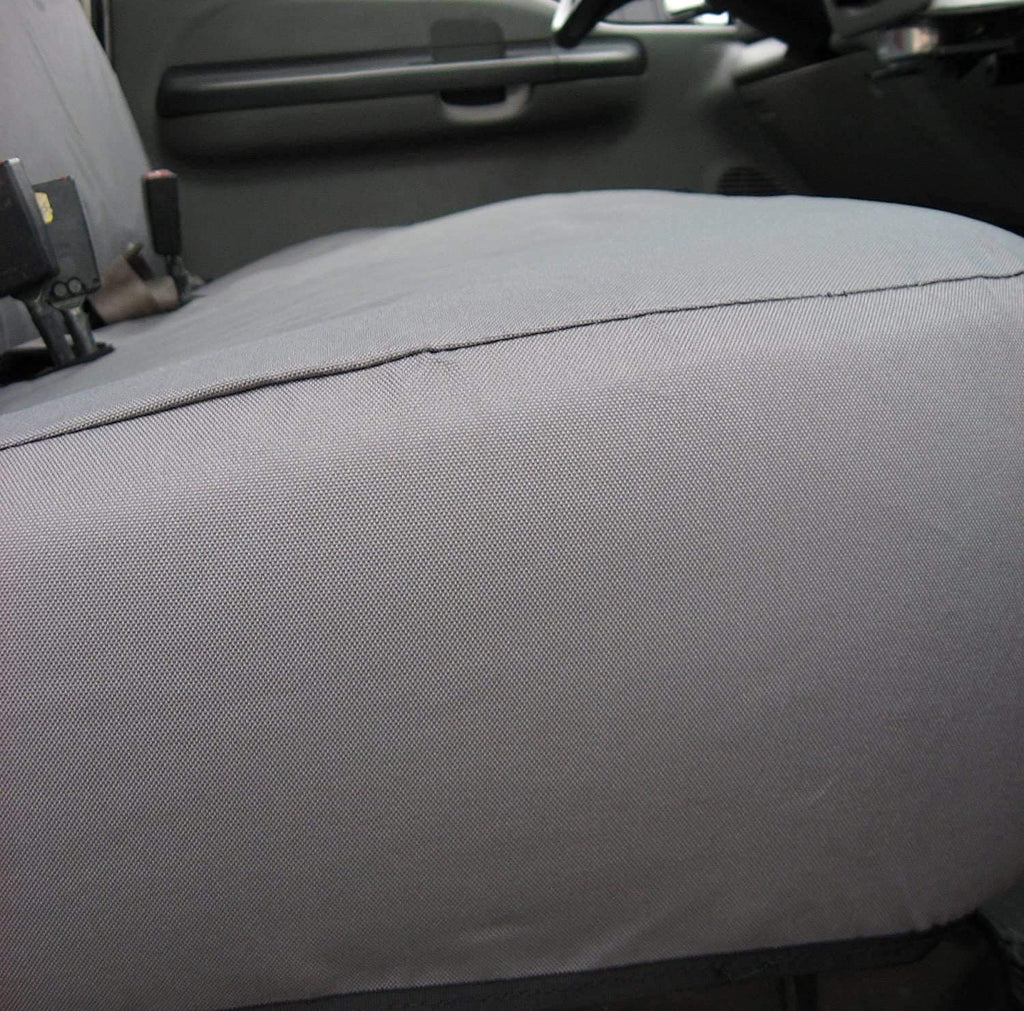 Gray Charcoal Front Solid Bench Seat Covers B71094