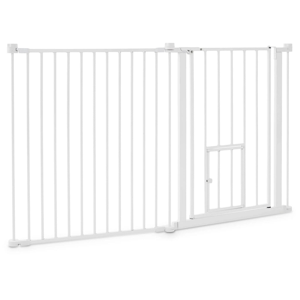 Convertible Walk-Thru Pet Gate and Play Yard O184389