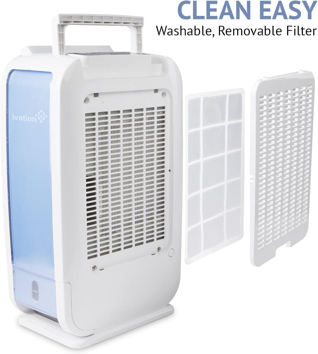 13-Pint Desiccant Dehumidifier with Continuous Drain Hose, White S47771