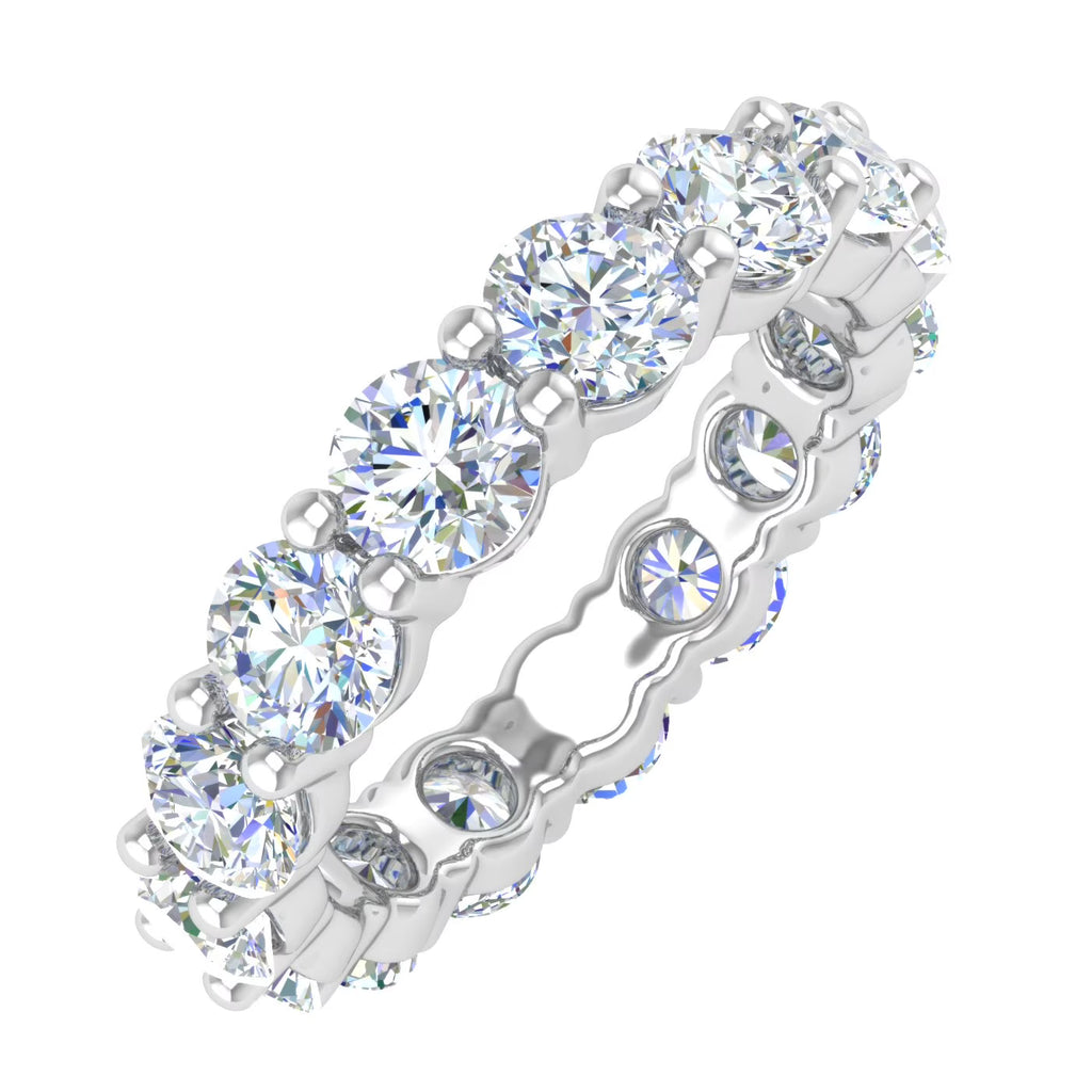 14K White Gold Diamond Eternity Wedding Band Ring W93723