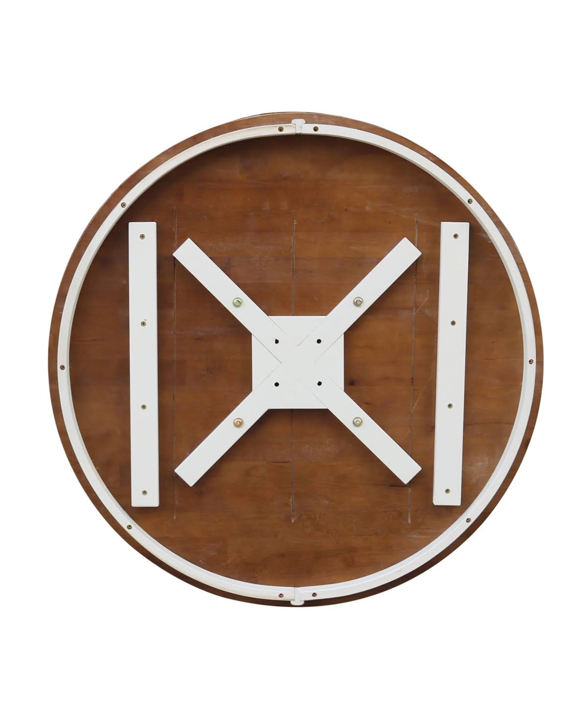 36x22 Round Pedestal Dining Table in Pecan X221049