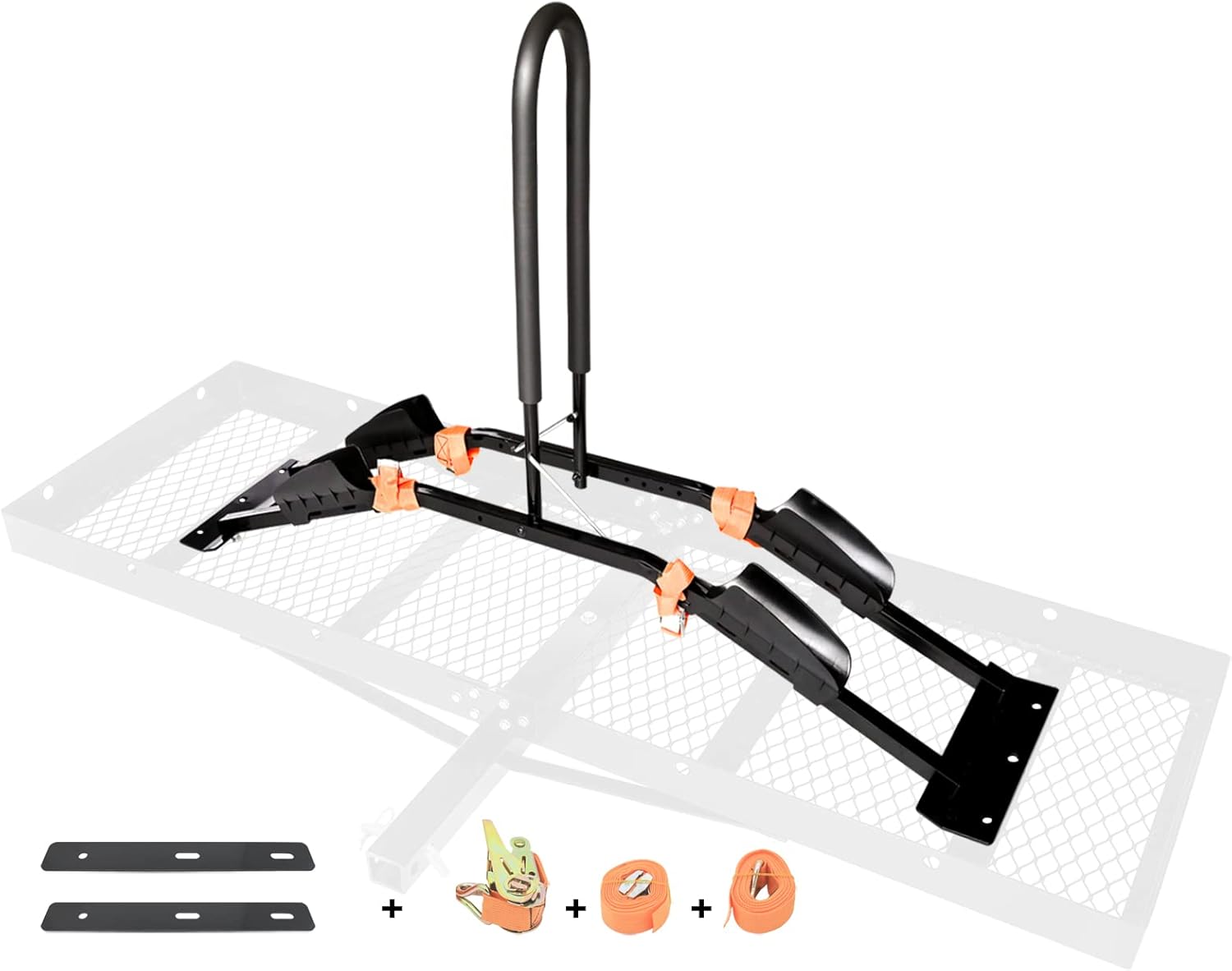 Bike Rack Attachment for Hitch Cargo Carrier with Mesh Base Q3472