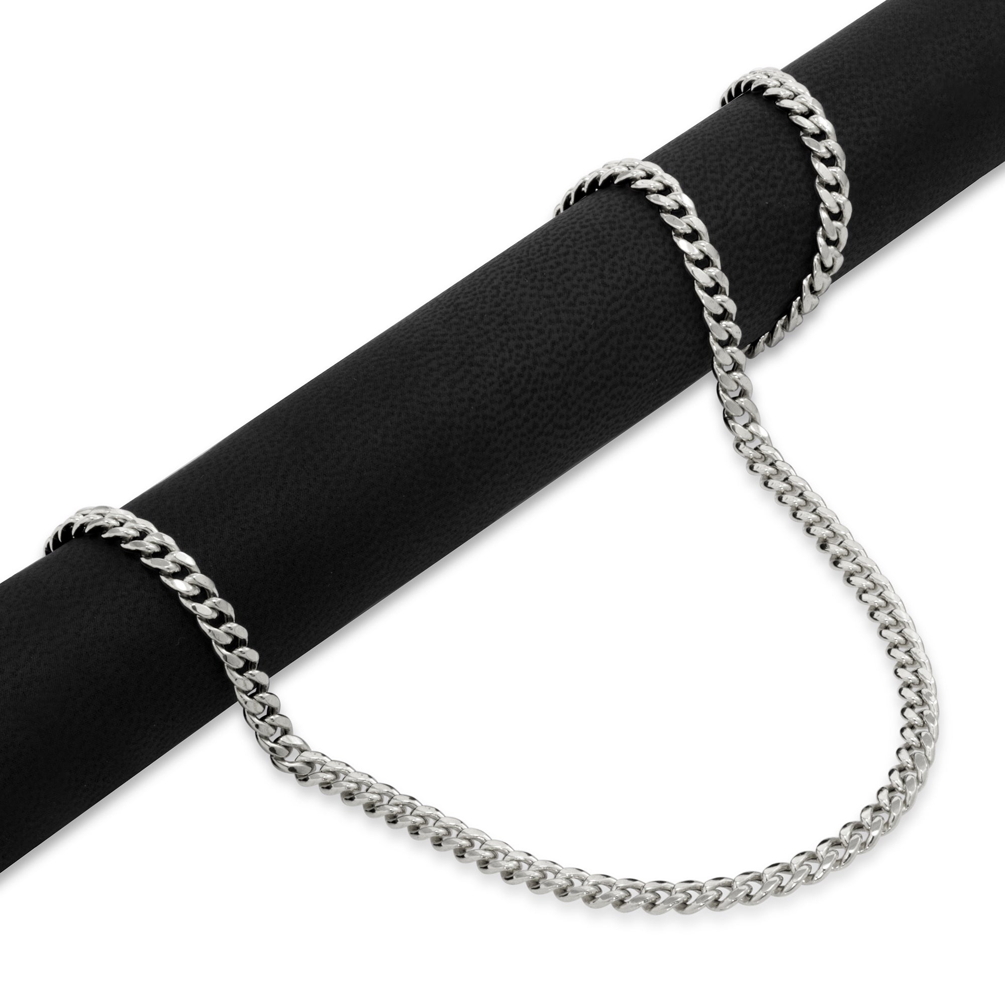10k White Gold Miami Cuban Link Chain Necklace 16" - 30" T8113