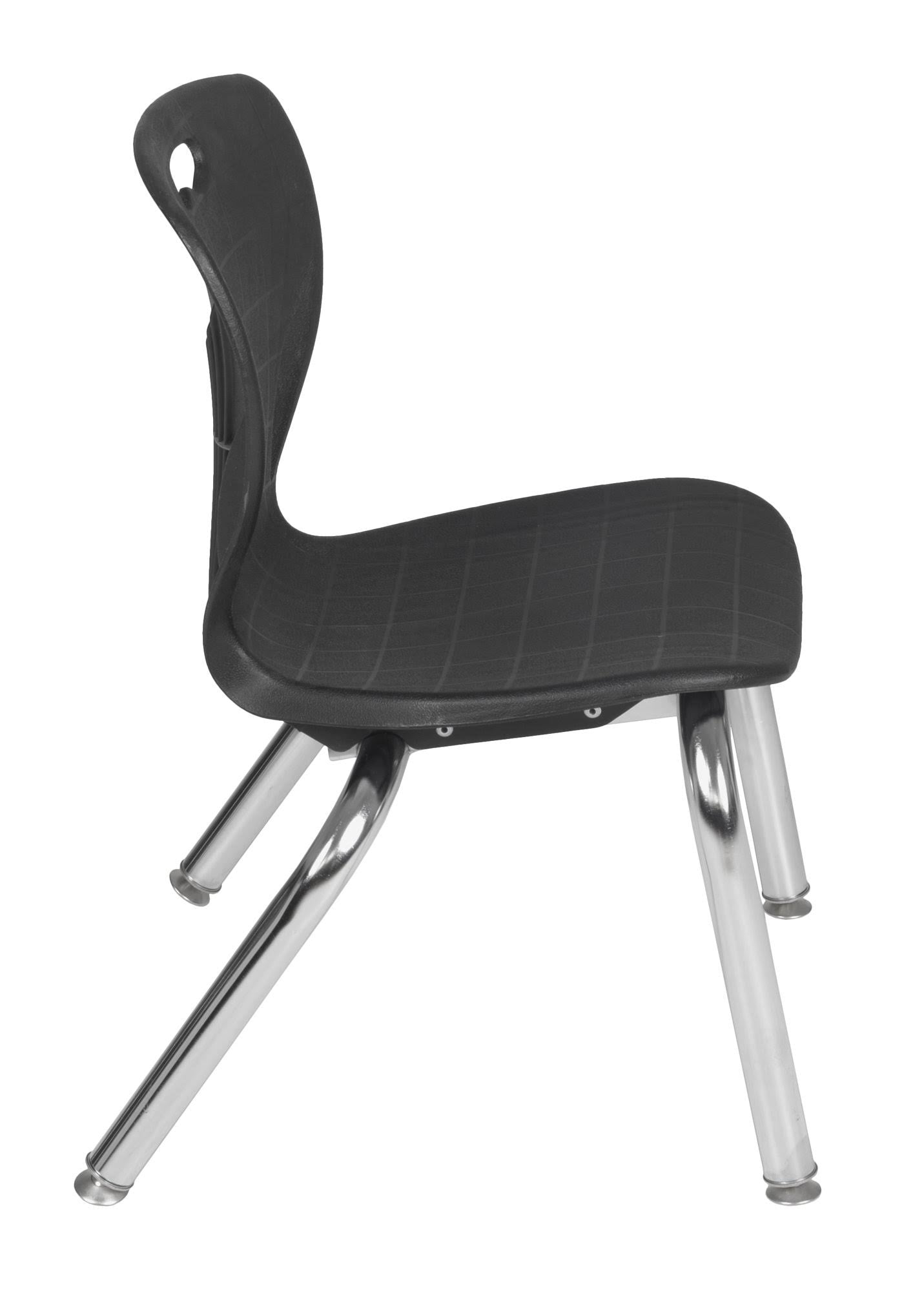 72x22 Height Adjustable Classroom Table - Grey & 2 Stack Chairs - Navy Blue R381724