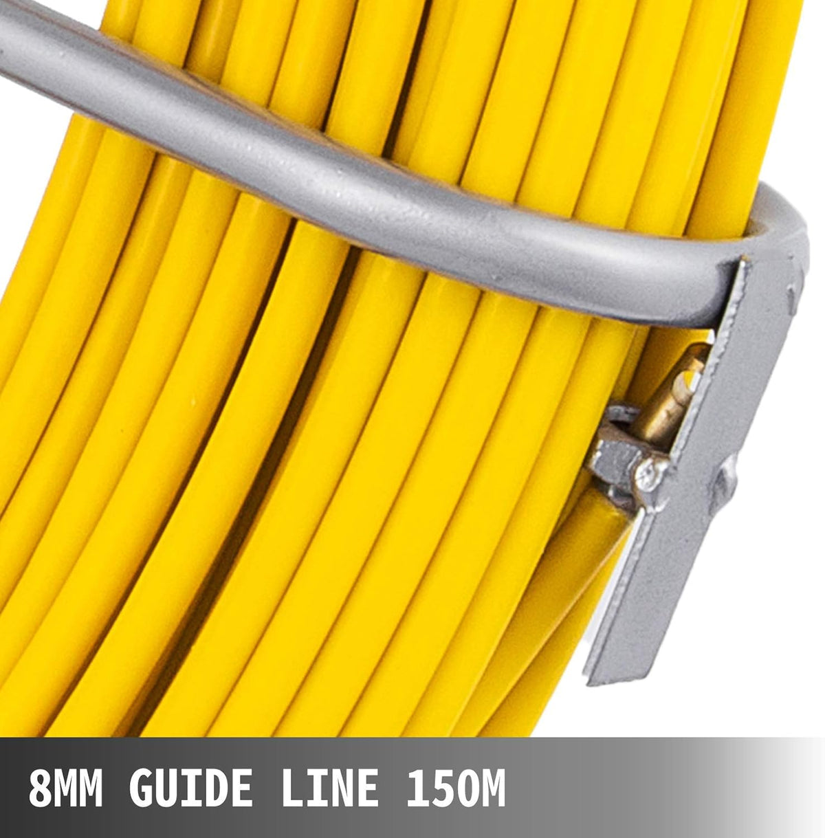 Fiberglass Fish Tape 6MM 656FT with Steel Reel Stand M111277