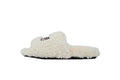 Balenciaga Coke Label Furry Slides Beige 654261 W2DO1 9796