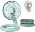 Green 7 Inch Battery Operated Clip Fan, Pack of 2 K47953