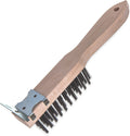 Heavy-Duty Wood Handle Scraper with Tempered Steel Bristles C361