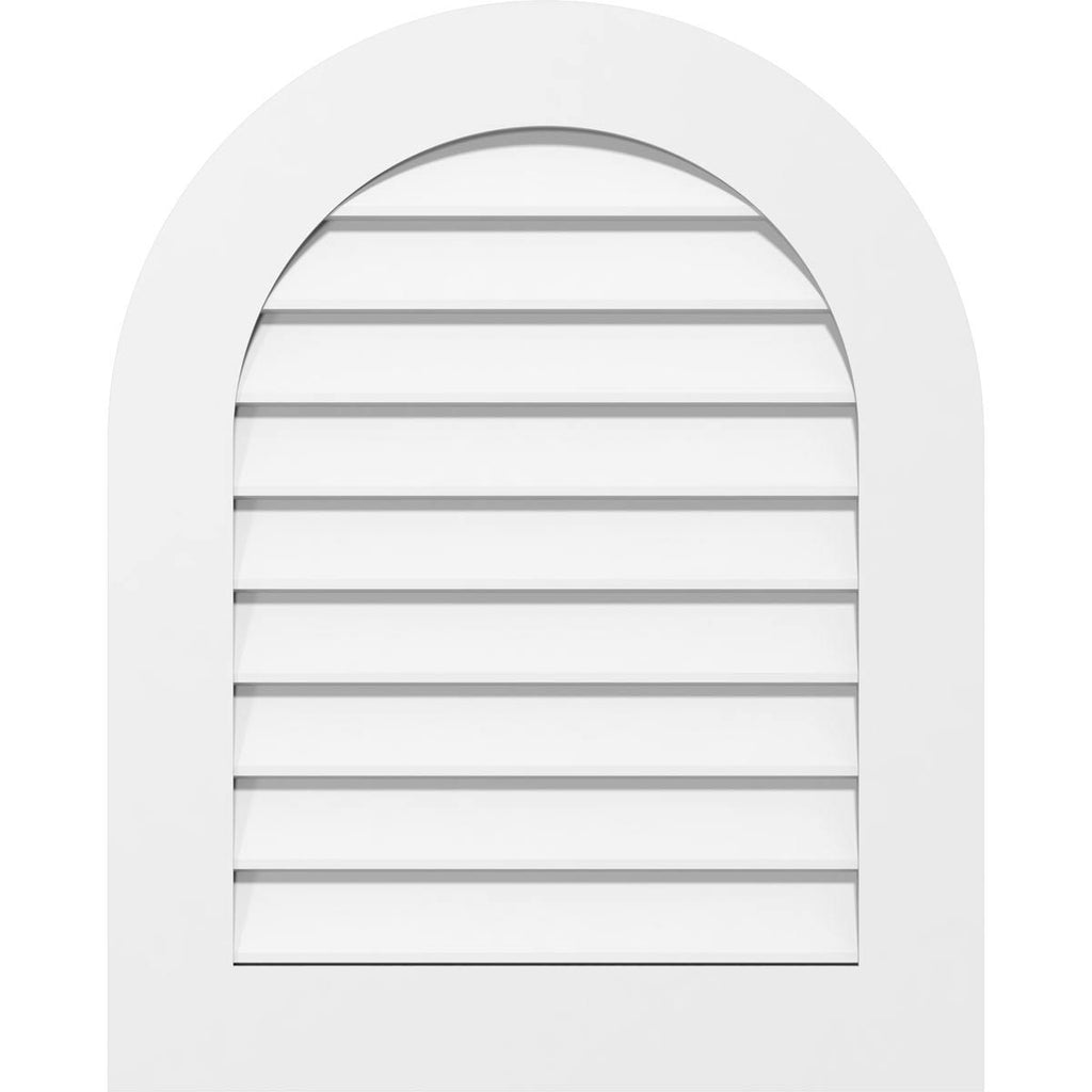 Round Top Surface Mount PVC Gable Vent U201