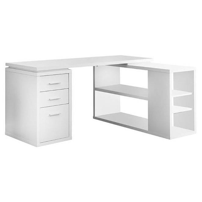 White L Shaped Computer Desk W798081