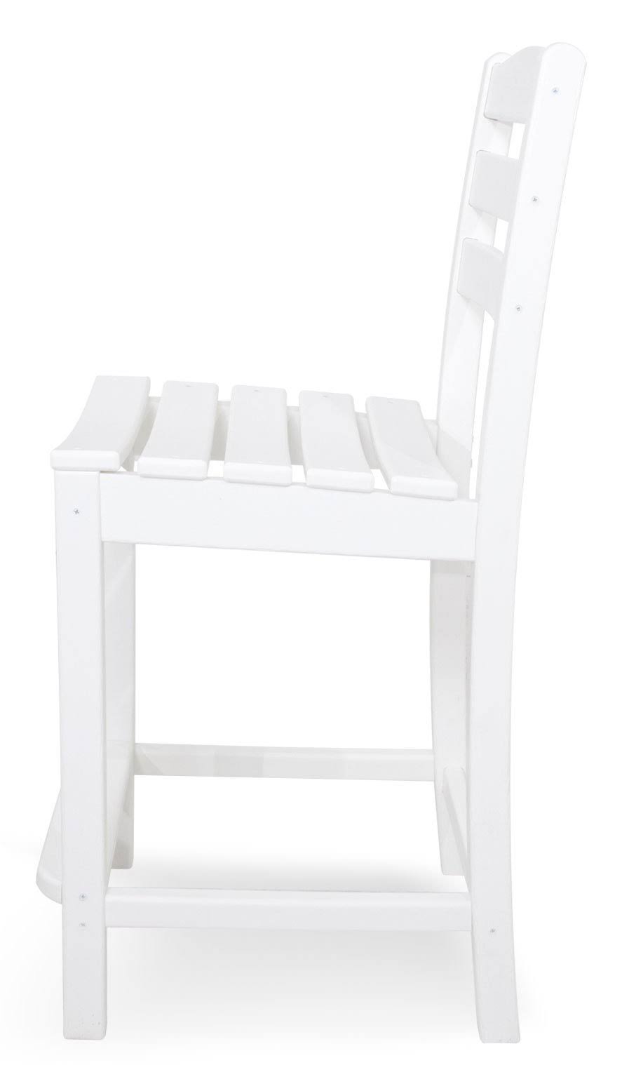 White Counter Side Chair S301