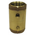 1 in Brass Inline Spring Check Valve with Tap, FNPT x FNPT E963