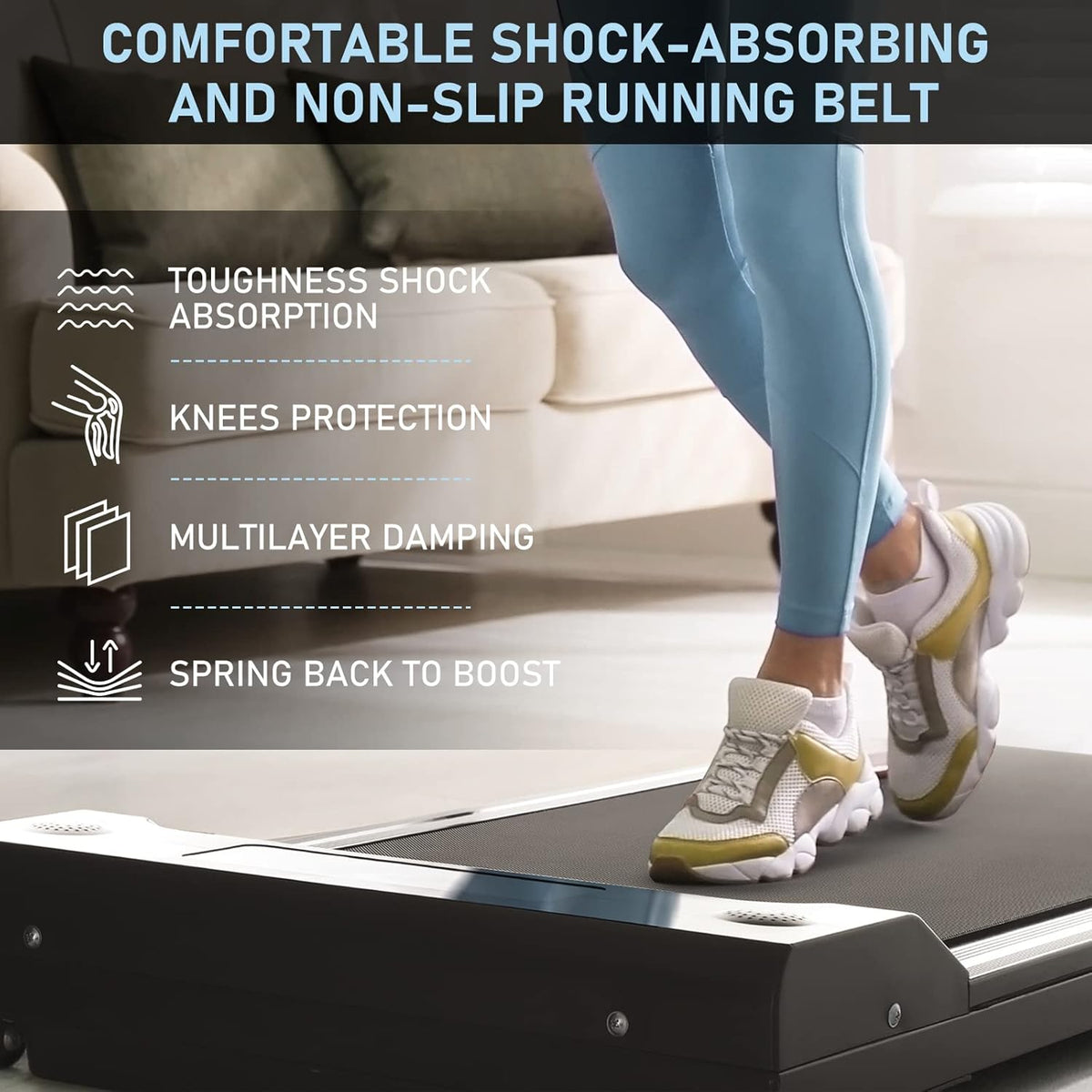2 in 1 Under Desk Treadmill with Remote Control J7326