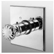 Weathered Brass Thermostatic Trim Plate with Handle N1950