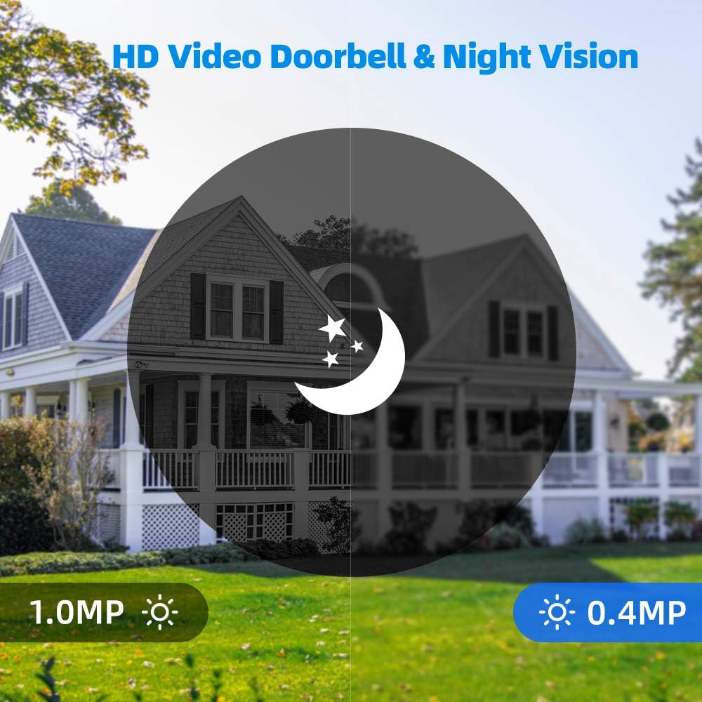 7 LCD Wired Video Doorbell Intercom System with IR Night Vision HD P918658
